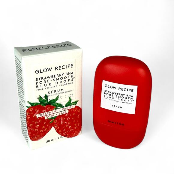 Glow Recipe Strawberry BHA Pore Smooth Blur Drops Serum 30ml 1 fl oz NIB - Picture 1 of 2